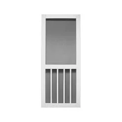 Prime-Line Products PRECISION 3670WH2868N Screen Door 80" H X 32" W Magnolia White Vinyl/Wood White