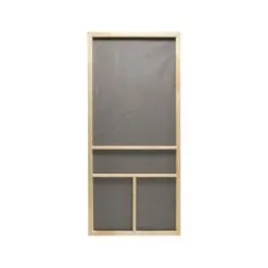 Prime-Line Products PRECISION 3950NA2868 Screen Door 80-1/2" H X 32" W Dogwood Natural Wood Wood Natural Wood