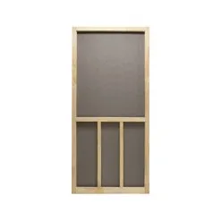 Prime-Line Products PRECISION 3951NA2868 Screen Door 80-1/2" H X 32" W Aspen Natural Wood Wood Natural Wood