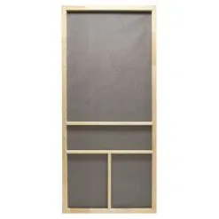 Prime-Line Products PRECISION 3950NA2668 Screen Door 80-1/2" H X 30" W Dogwood Natural Wood Wood Natural Wood