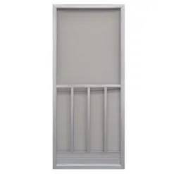 Prime-Line Products PRECISION 3210GR2868 Screen Door 79-3/4" H X 31-1/4" W Promo Gray Steel Gray