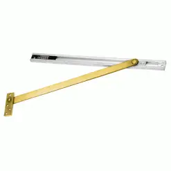 Rixson 6436PB Polished Brass 6 Series Concealed Mount Overhead Stop - 38-1/16" To 46"