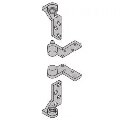 Ives Commercial 7212VSET26DLH Left Hand 3/4" Offset Jamb Mount Pivot Set 200 Pound Satin Chrome Finish