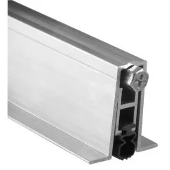 Pemko 411APKL48 48" Full Mortise Automatic Door Bottom With PemkoPrene Mill Finish Aluminum Finish