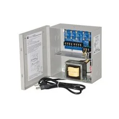 Altronix ALTV244UL3 CCTV Power Supply, Input 115VAC 50/60Hz At 0.9A, 4 Fuse Protected Outputs, 24VAC At 3.5A Or 28VAC At 3A, Grey Enclosure3 Wire Line Cord