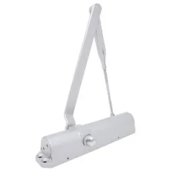 BEST SL6036 ISH SPC 600 Grade 1 Surface Door Closer, Adjustable Size 1-6, Heavy Duty Regular/Top Jamb Arm With Hold Open And Stop, Slim Plastic Cover, Push Or Pull Side, Primed For Painting, Non-handed Primed For Painting