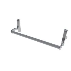 CR Laurence CRL DL1190RHRA Satin Aluminum Cross Bar Panic Exit Device - Right Hand Reverse Bevel Rim