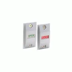 CR Laurence CRL DL2177A Aluminum Lock Indicator Set Slide Down = "LOCKED"