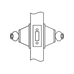 Corbin Russwin DL3012 BSP CL6 Deadlock Black Suede Powder Coat