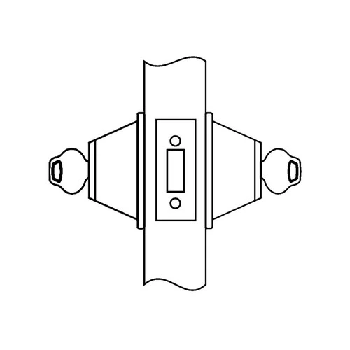 Corbin Russwin DL3012 BSP CL6 Deadlock Black Suede Powder Coat