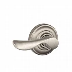 Schlage Residential F170 CHP 619 AND RH Right Hand Champagne Lever With Andover Rose Half Dummy Satin Nickel Finish