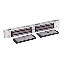 DynaLock 3002 DSM2 LP2 Double Electromagnetic Lock Outswing, Door Status Switch, Low Power, 12/24VAC/DC