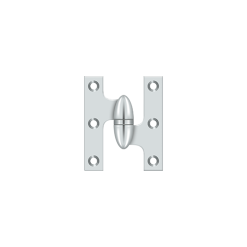 Deltana OK2520U26-R 2-1/2" Height X 2" Width Olive Knuckle Door Hinge With Ball Bearing Right Hand Chrome