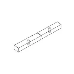 Schlage 4905F 1-1/4x5/8" FILLER PLATE, ALUM
