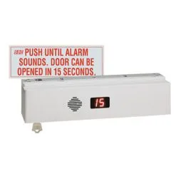 SDC 1511SNAKVD Exit Check Electromagnetic Lock W/Delayed Egress And DPS, Satin Aluminum Clear Anodized