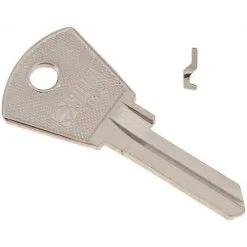 Kaba Ilco PZ2 Papaiz PA11 Blank Key Silver