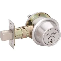 Schlage Commercial Schlage B560P 626 KA4C 12-287 10-094 BC500 Series Satin Chrome Single Cylinder Deadbolt Universal Fit