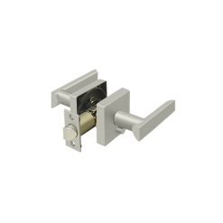 Deltana ZLLS2U15-LH Elite Livingston Series Lever With Square Rose Privacy Left Handed Brushed Nickel
