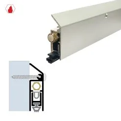 Brixwell 7123DB-AIR-36 Surface Automatic Door Bottom (19/32" By 2") Dark Bronze Anodized