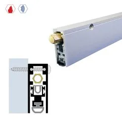 Brixwell 7153DB-EA-48 Surface Automatic Door Bottom (11/16" By 1-13/16") Dark Bronze Anodized