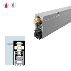 Brixwell 7263CA-PV-18 Semi-Mortised Automatic Door Bottom (29/32" By 1-15/16") Clear Anodized