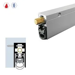 Brixwell 7863DB-EA-18 Semi-Mortised Automatic Door Bottom (29/32" By 1-15/16") Dark Bronze Anodized